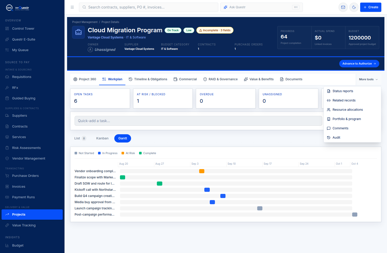 EXECUTE Questr product view